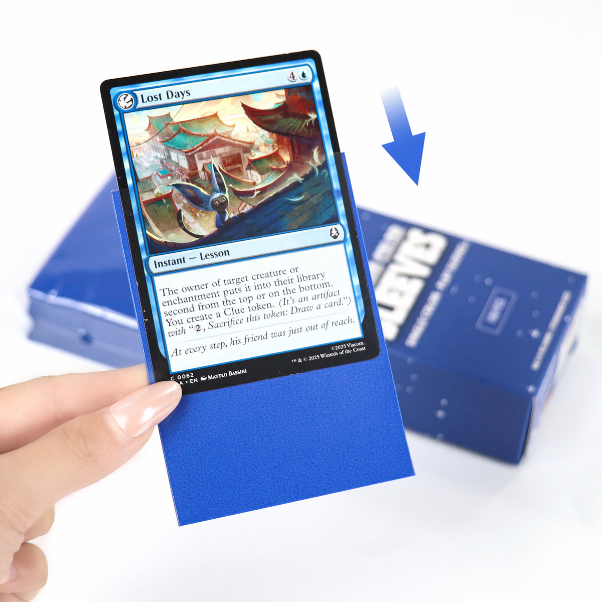 cardcosmos - Premium Matte Sleeves Blue | 100stk