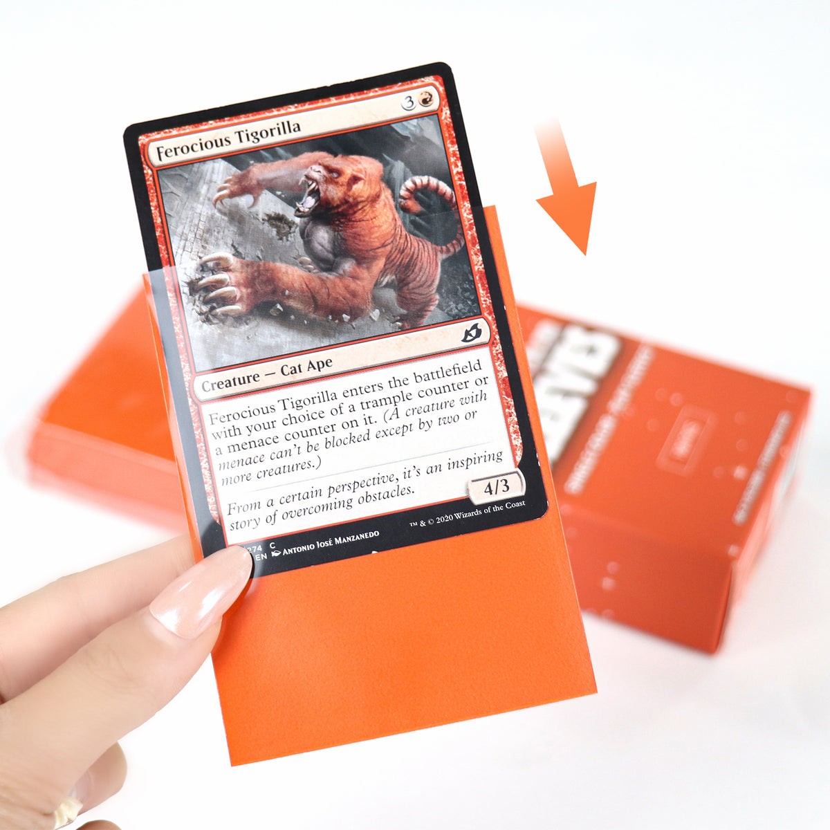 cardcosmos - Premium Matte Sleeves Orange | 100stk