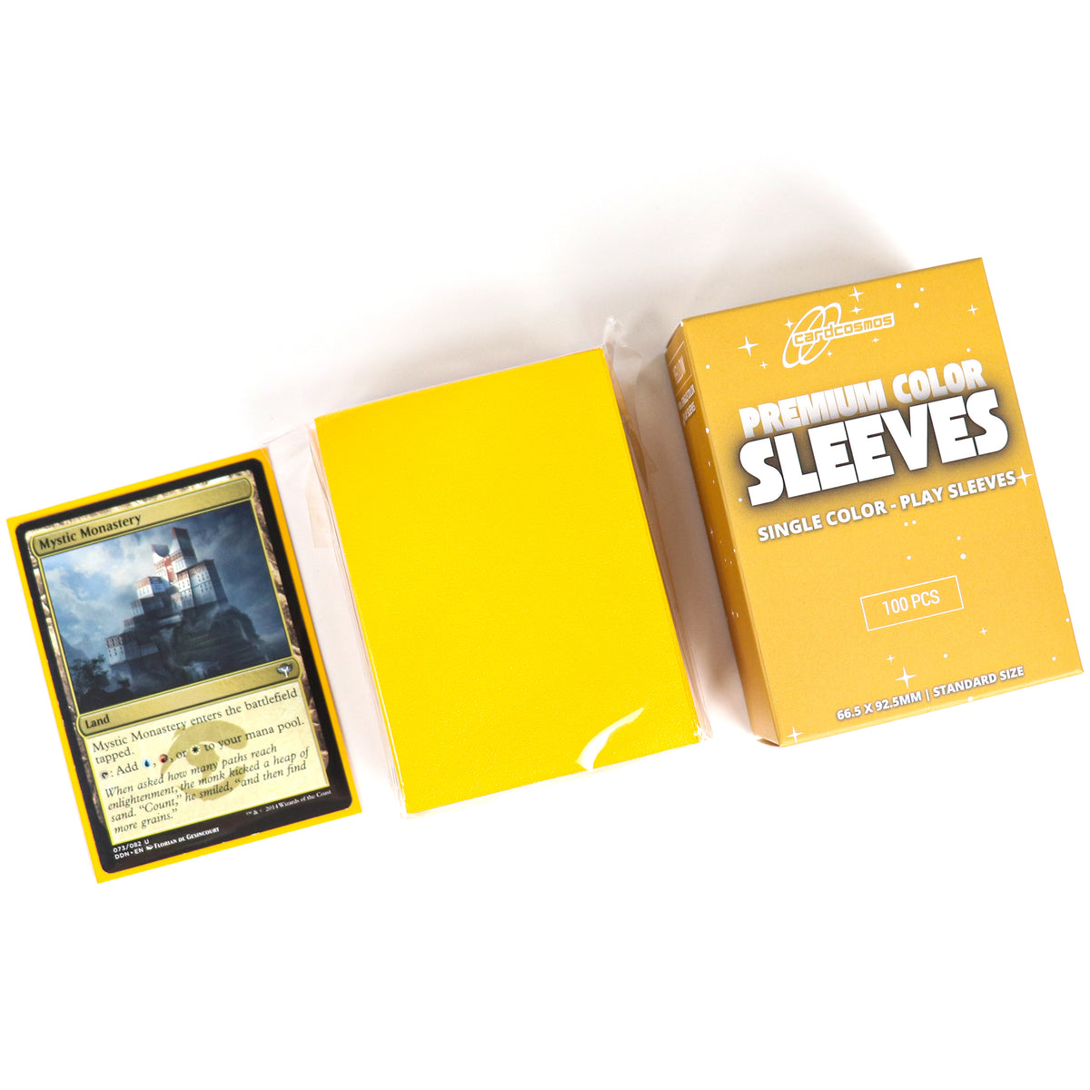 cardcosmos - Premium Matte Sleeves Yellow | 100stk