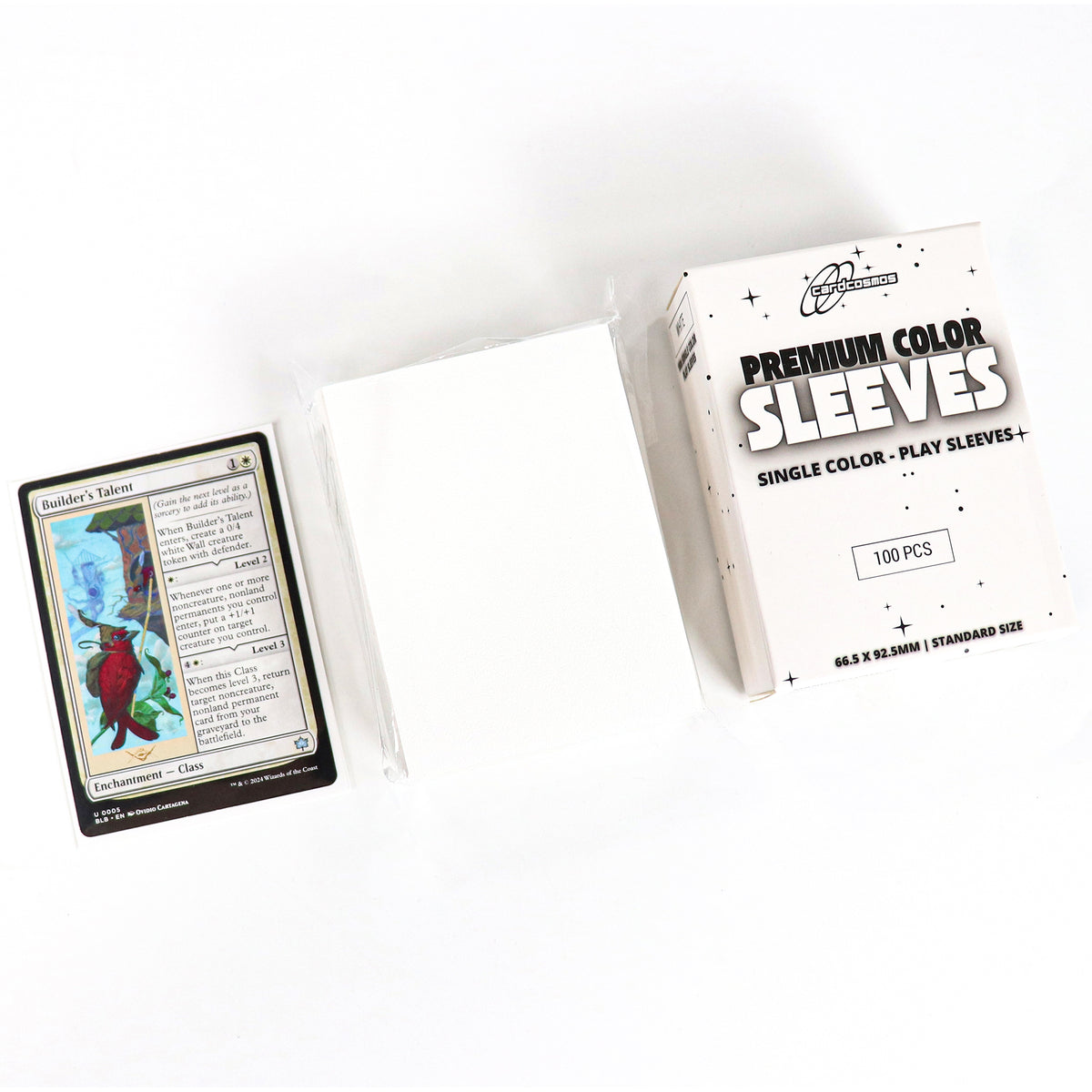 cardcosmos - Premium Matte Sleeves White | 100stk