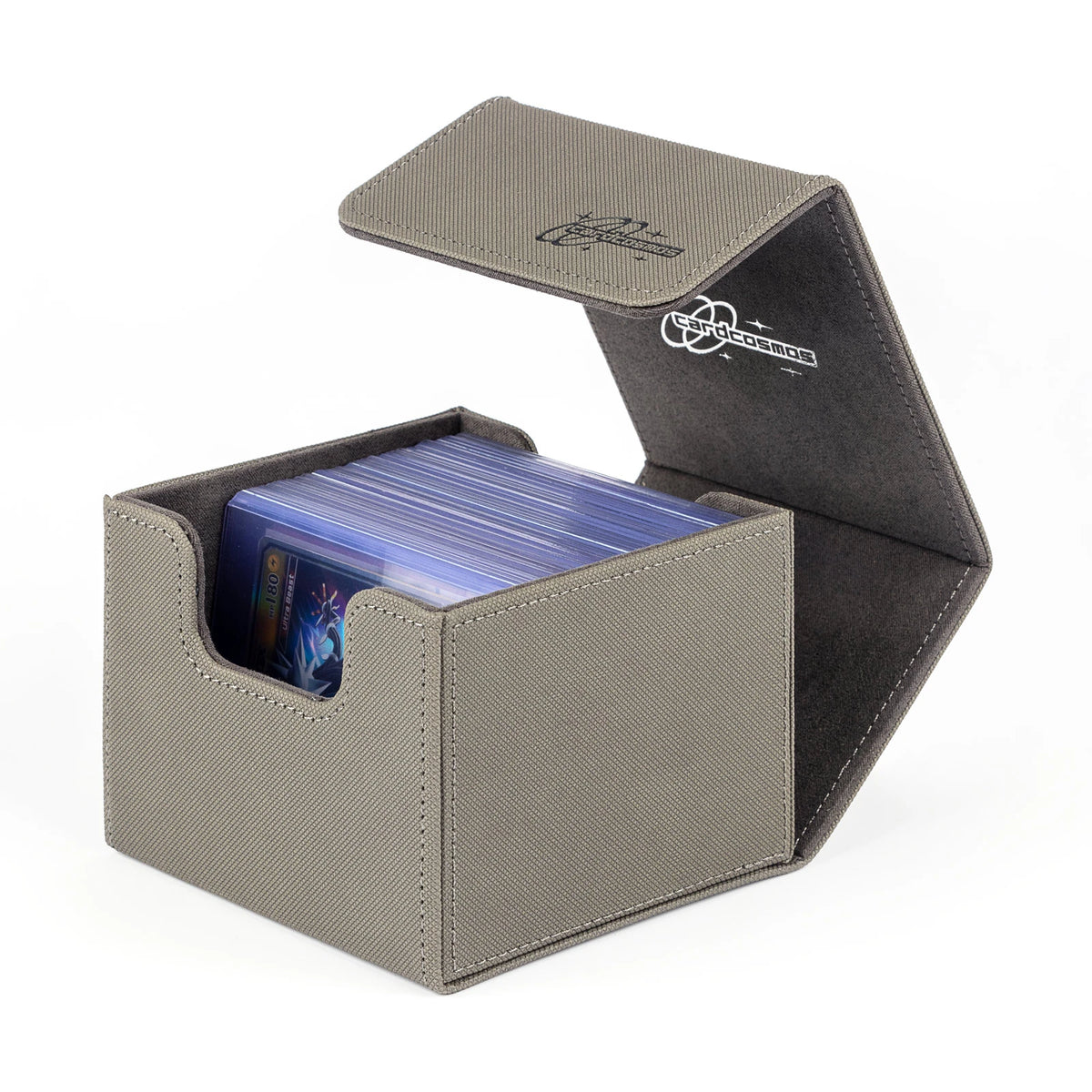 cardcosmos - 60+ Premium Toploader Deck Box - Grau