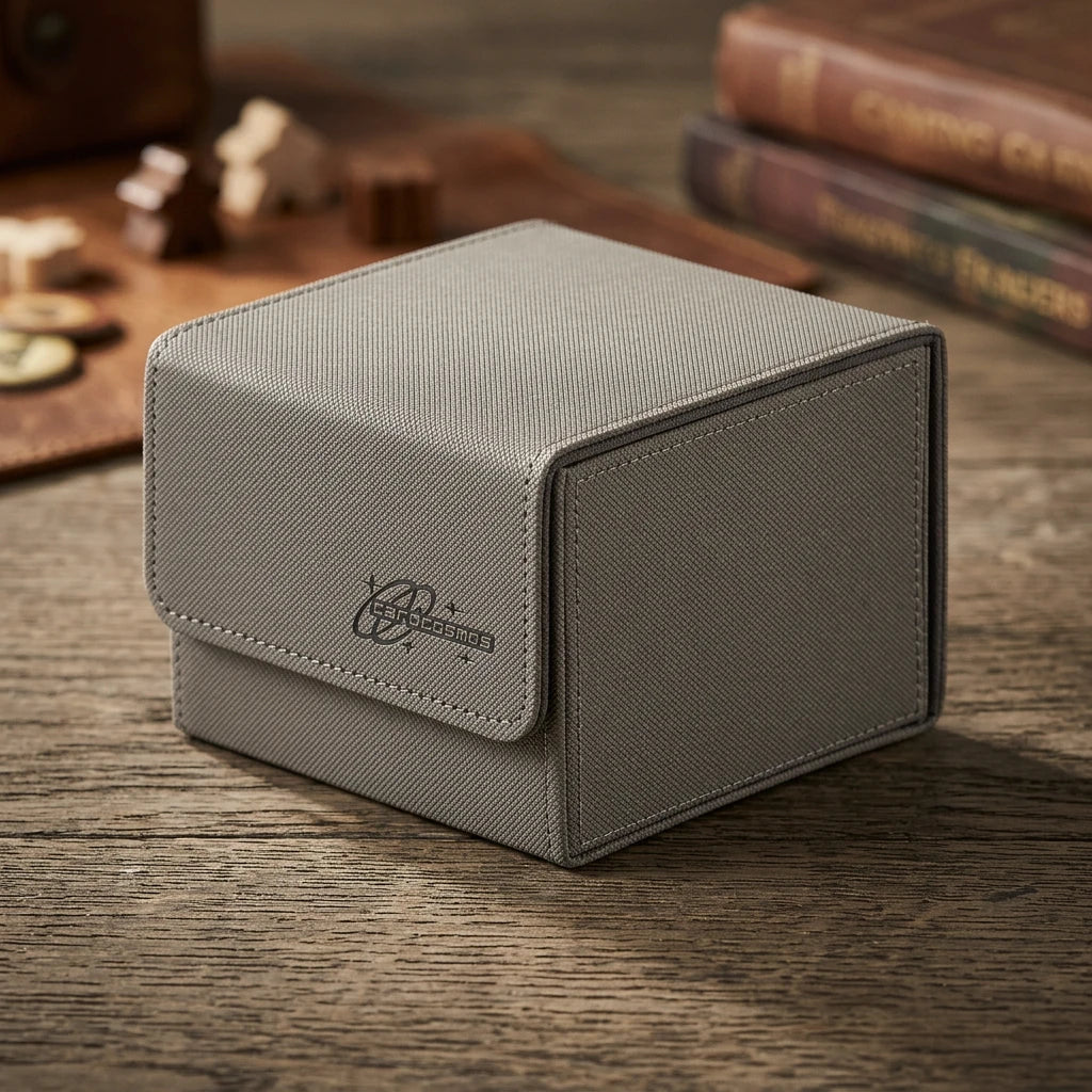 cardcosmos - 60+ Premium Toploader Deck Box - Grau