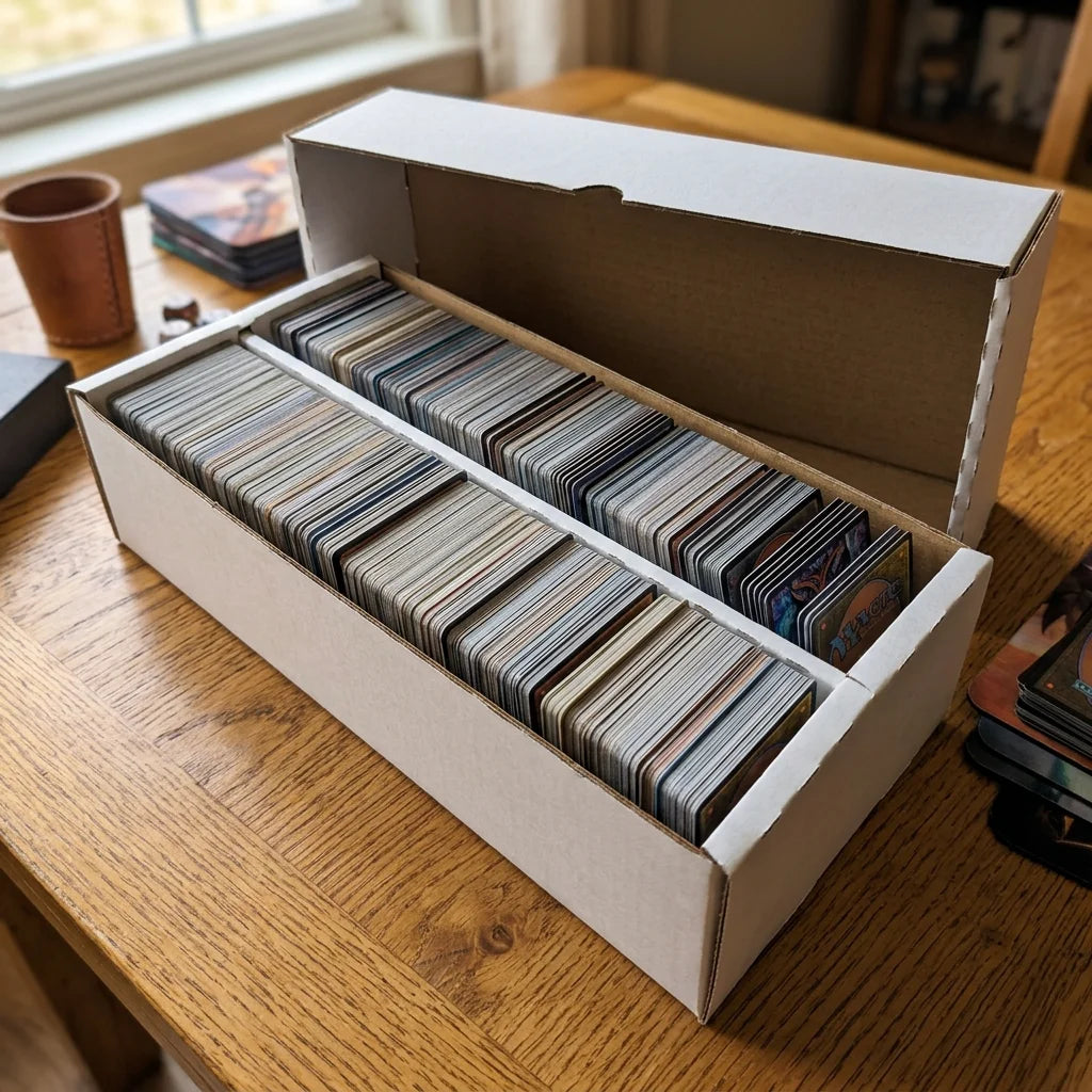 cardcosmos Kartenboxen für 2000 Karten – Storage Boxen mit 2 Reihen