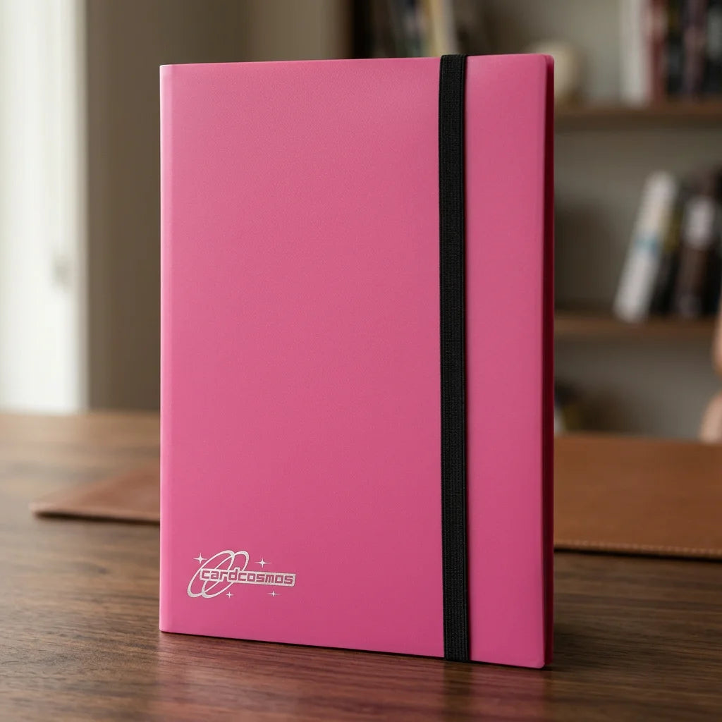 cardcosmos - 9 Pocket Basic Strap Binder - Pink