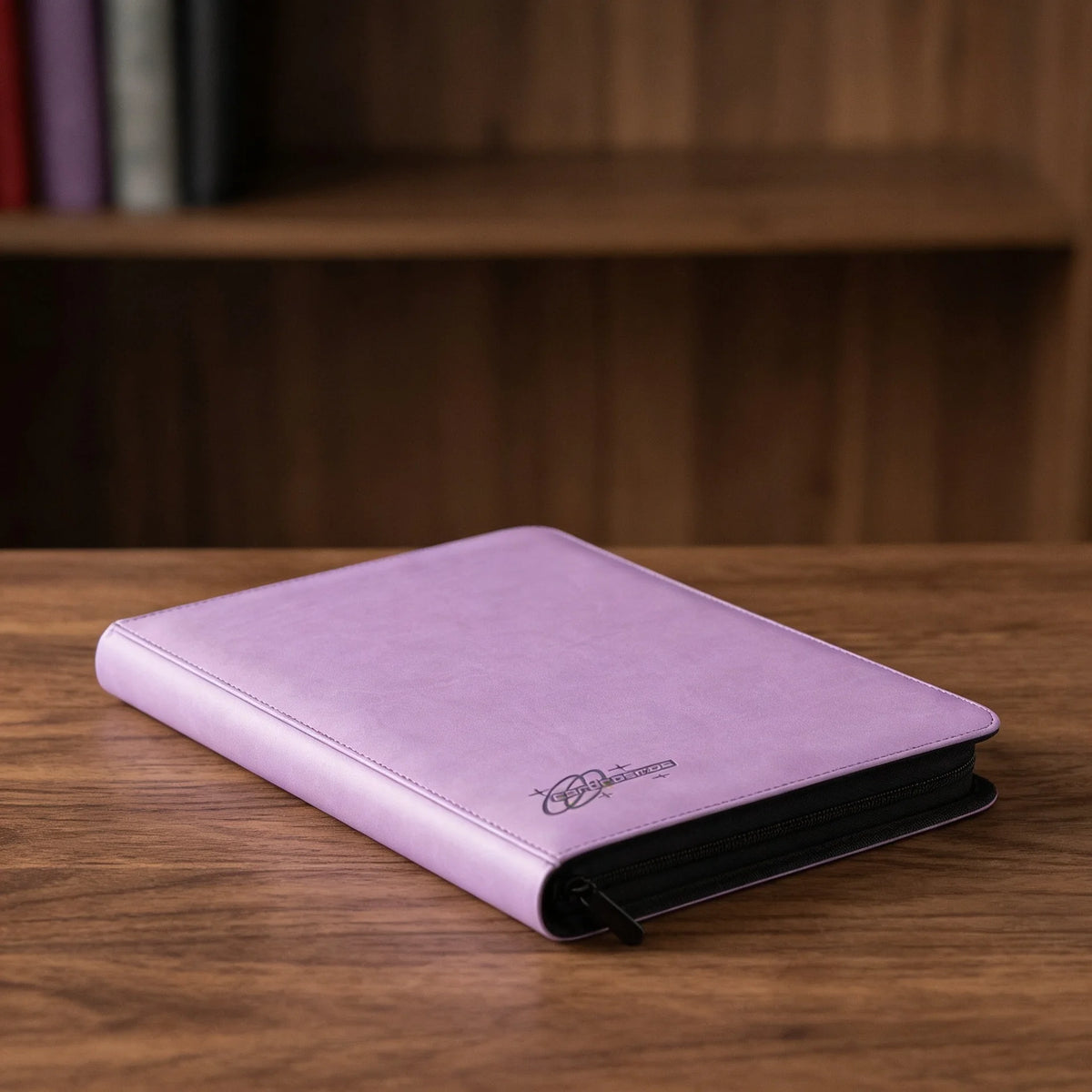 cardcosmos - 9 Pocket Zip Premium leather binder - Purple
