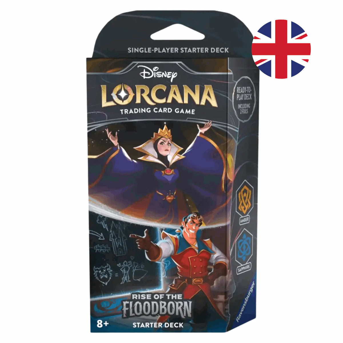 Disney Lorcana - Rise of the Floodborn Starter Deck - Amber / Sapphire - EN