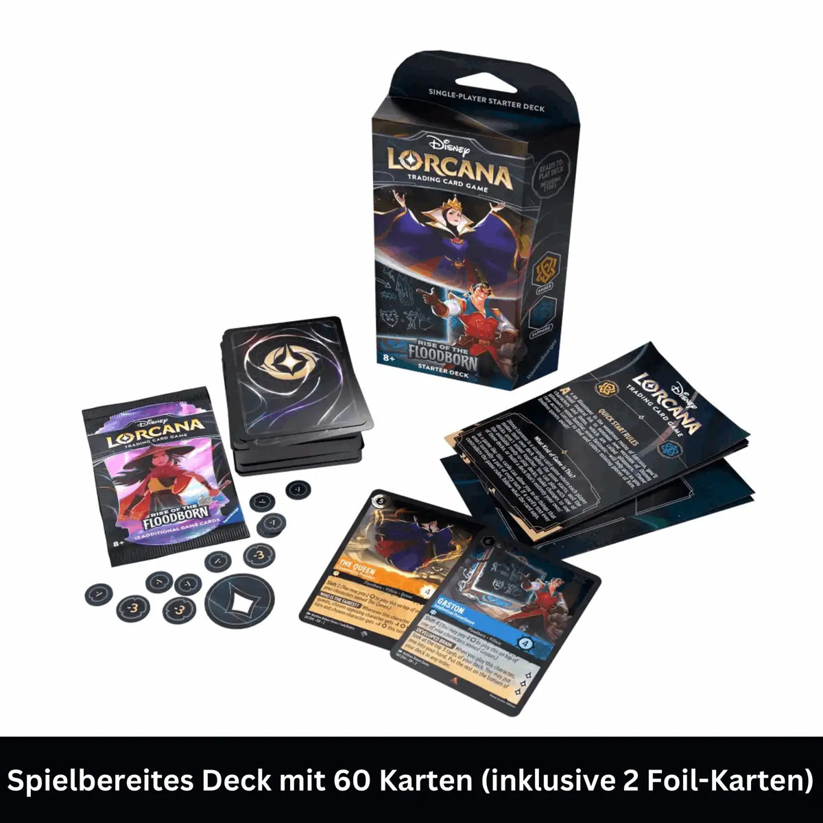 Disney Lorcana - Rise of the Floodborn Starter Deck - Amber / Sapphire - EN