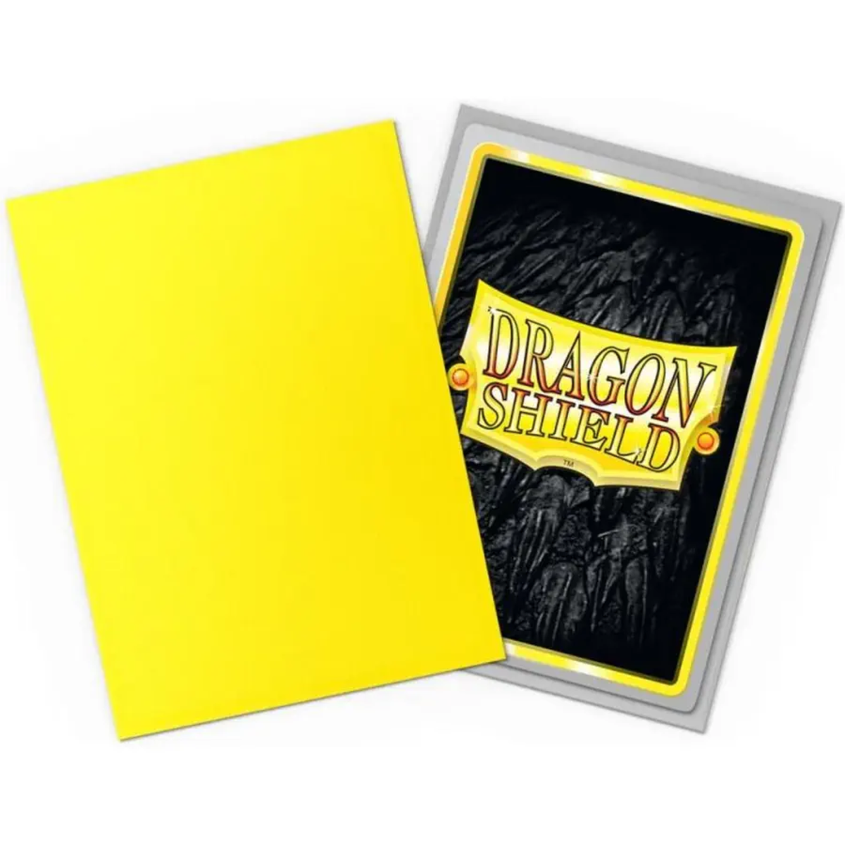 Dragon Shield Sleeves – Dual Matte Yellow & Silver (100 Stück)