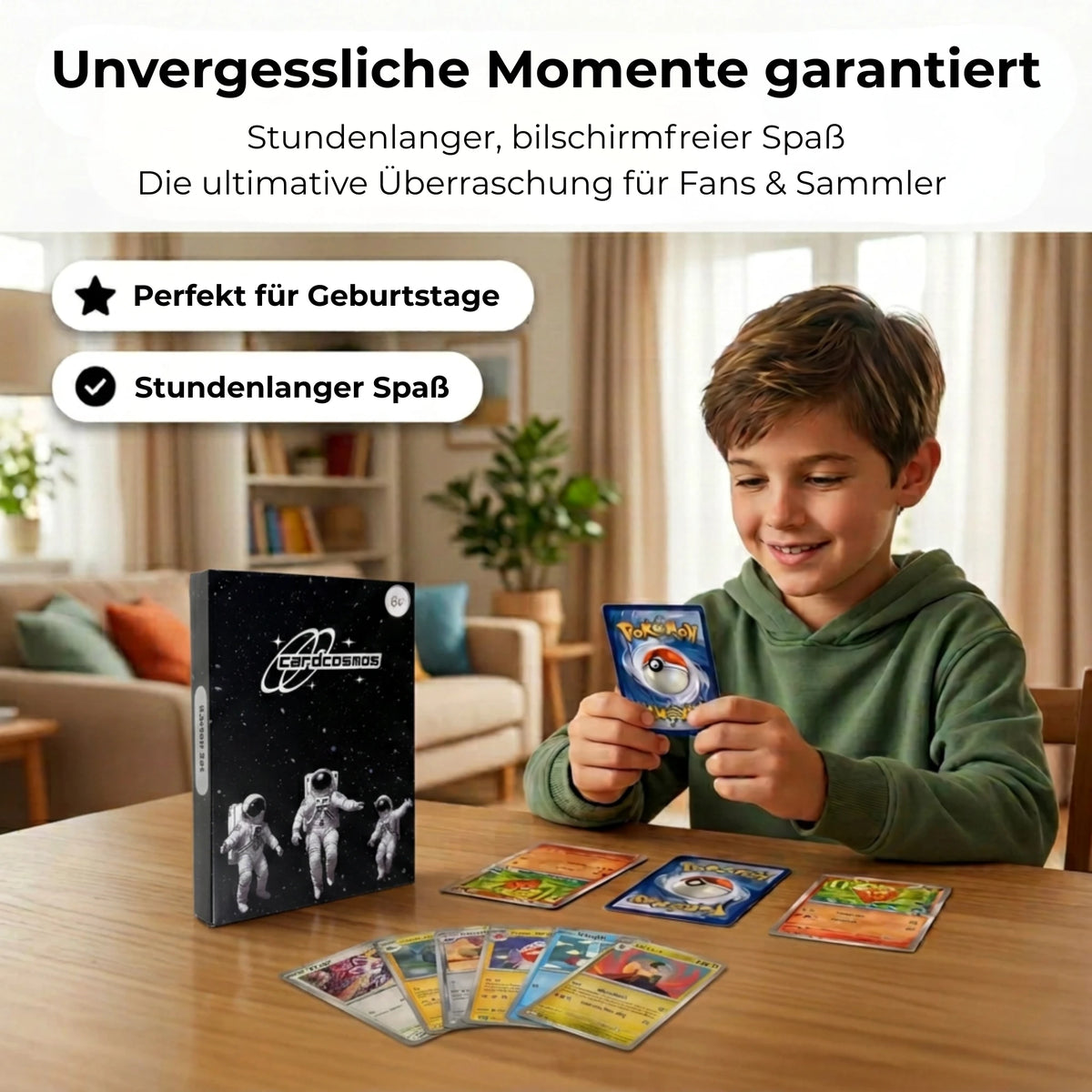 Pokémon Card Set German – 200 cards incl. 25 Holo + 100 Card Sleeves
