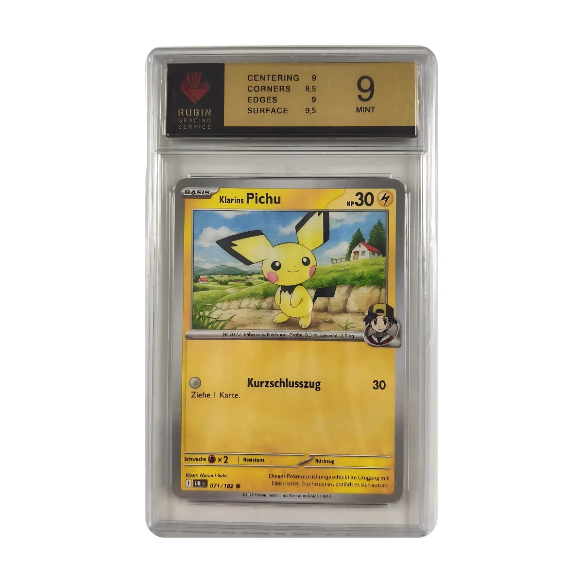 Pokémon - Klarins Pichu #071/182 (Ewige Rivalen) – RGS 9 Mint