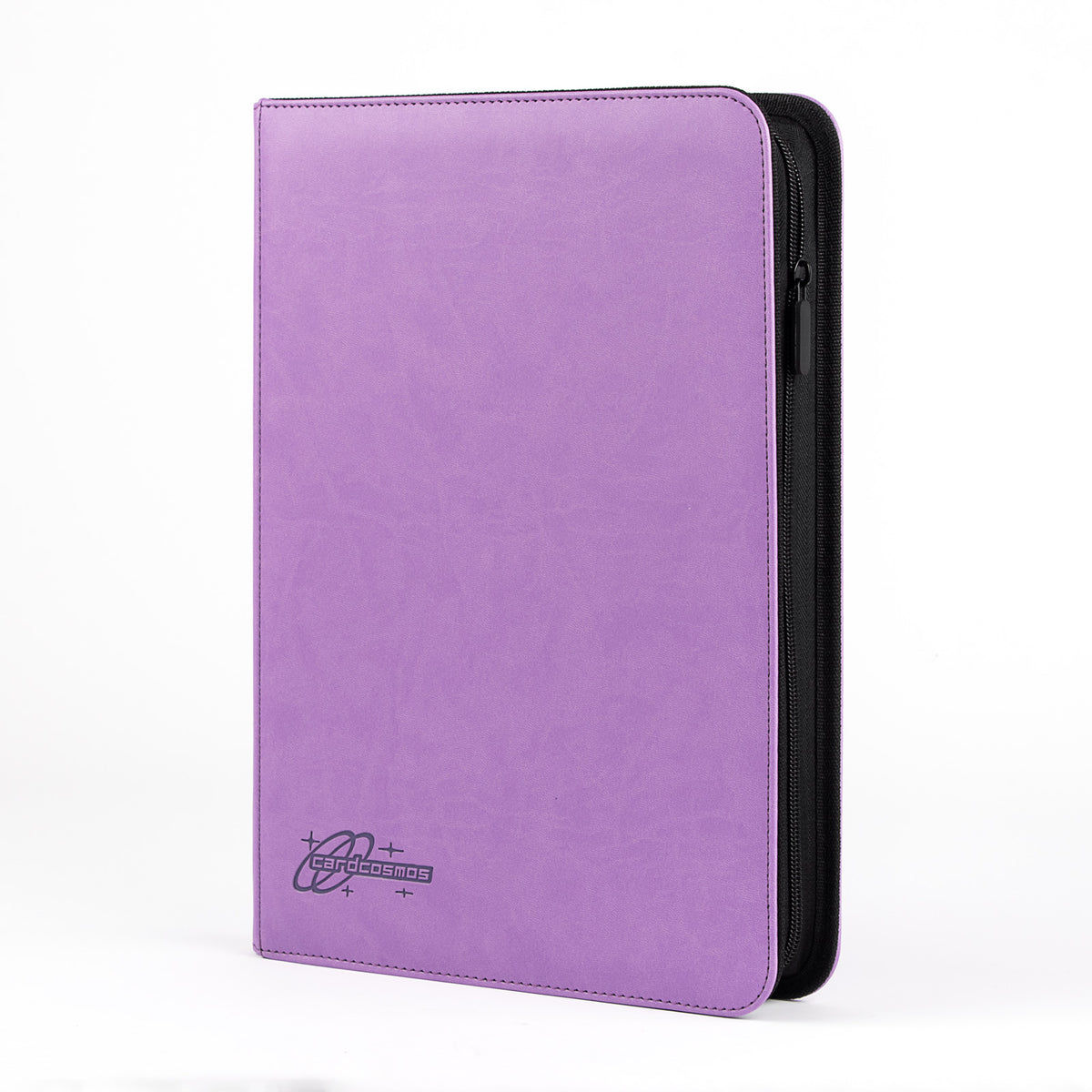 cardcosmos - 9 Pocket Zip Premium leather binder - Purple