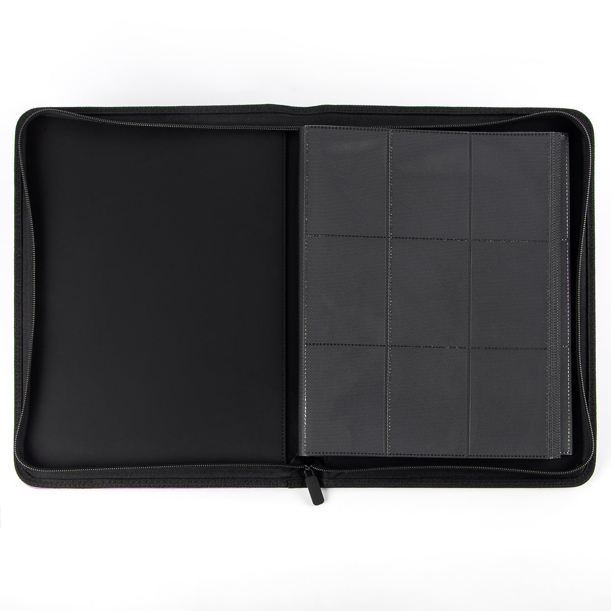 cardcosmos - 9 Pocket Zip Premium leather binder - Purple