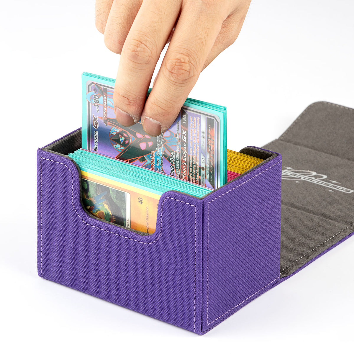 cardcosmos - 100+ Premium Deck Box - Lila