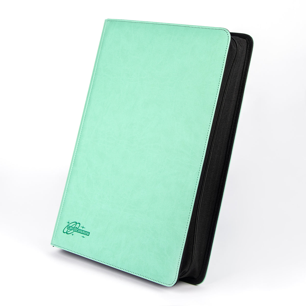 cardcosmos - 16 Pocket Zip Premium XXL leather binder - Mint