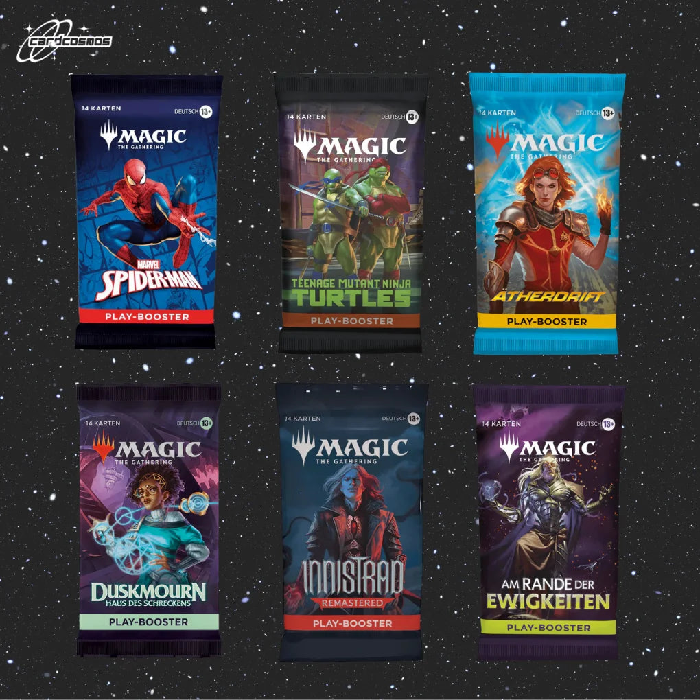 Magic: The Gathering Mystery Play Booster Set German – 3 Different Random Boosters