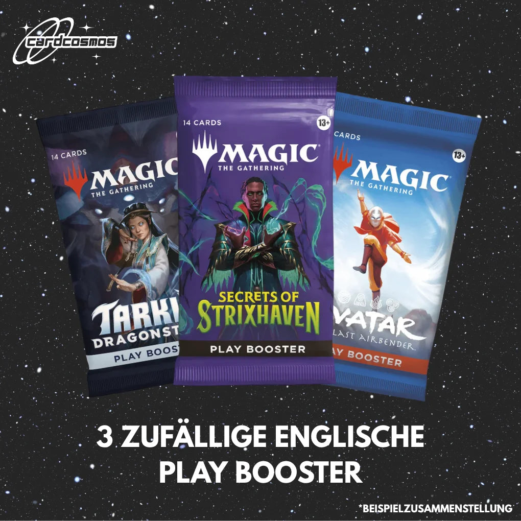 Magic: The Gathering Mystery Play Booster Set English – 3 Different Random Boosters
