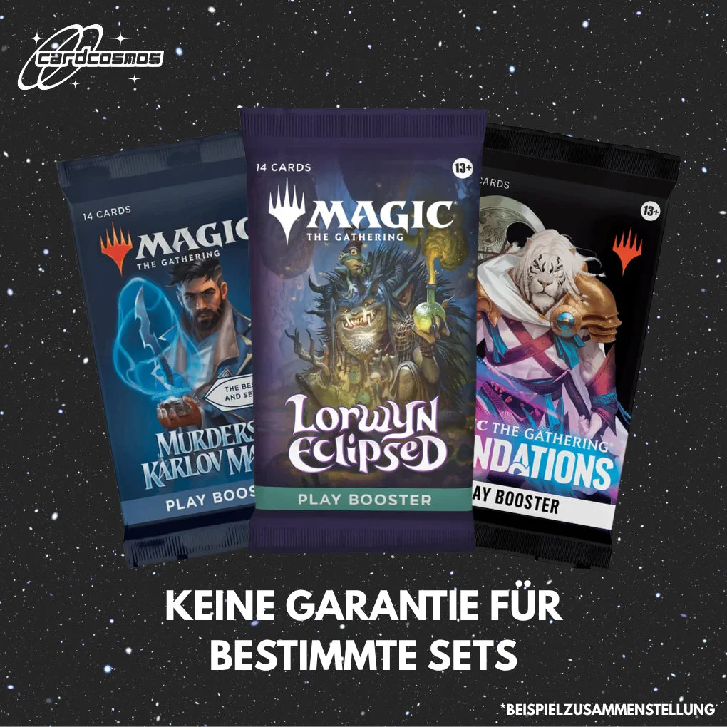 Magic: The Gathering Mystery Play Booster Set Englisch – 3 verschiedene zufällige Booster