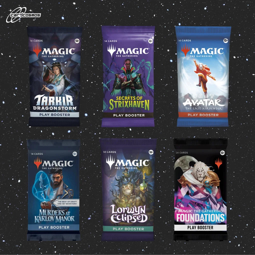 Magic: The Gathering Mystery Play Booster Set Englisch – 3 verschiedene zufällige Booster