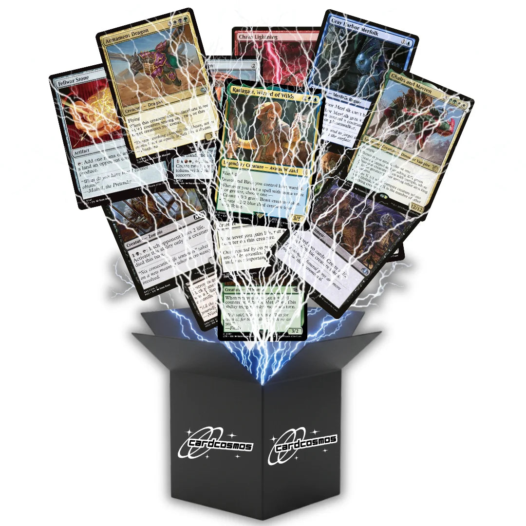 Magic: The Gathering Card Set English – 25 cards incl. 2 Rares + 100 Card Sleeves