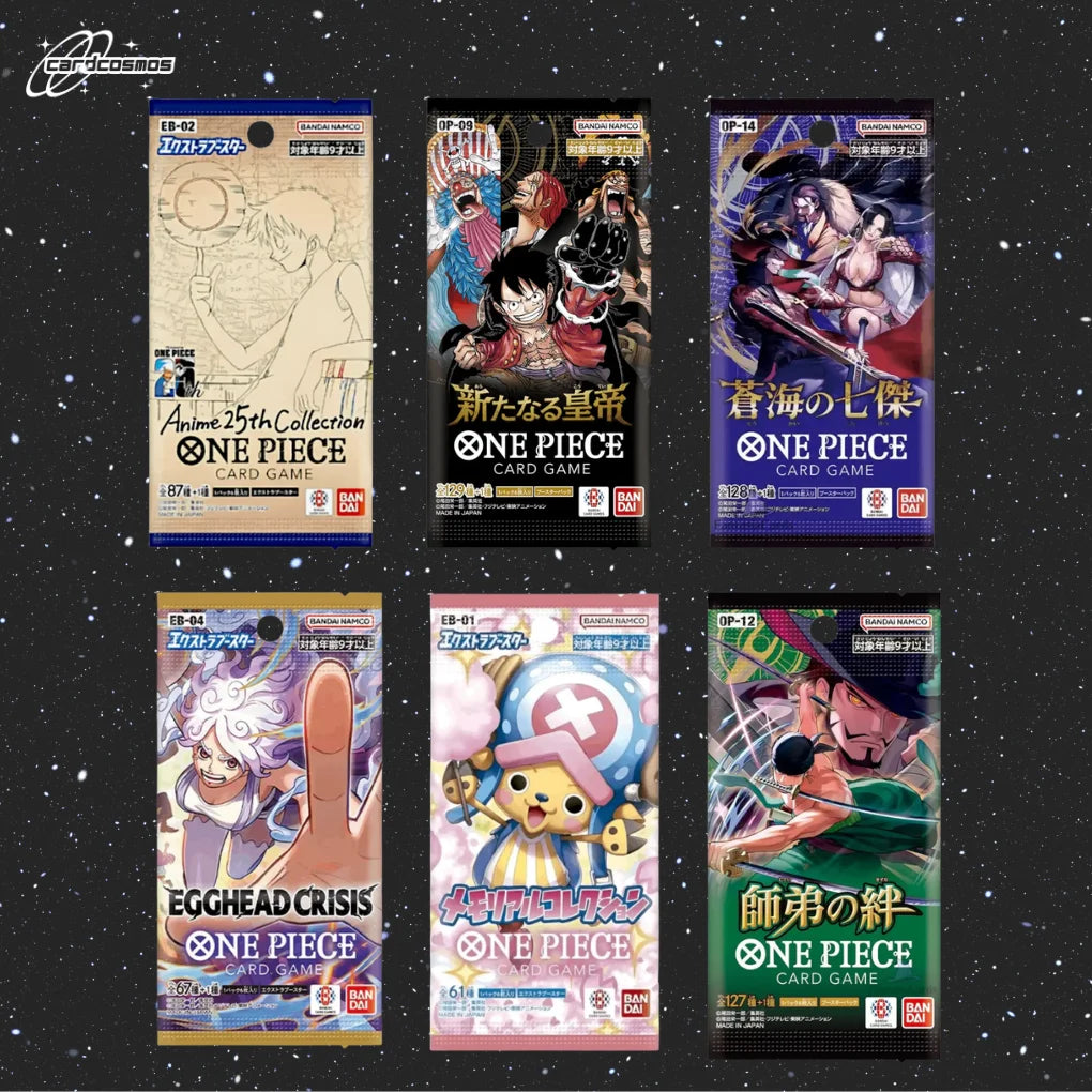 One Piece Card Game Japan Mystery Booster Set – 3 Different Random Packs