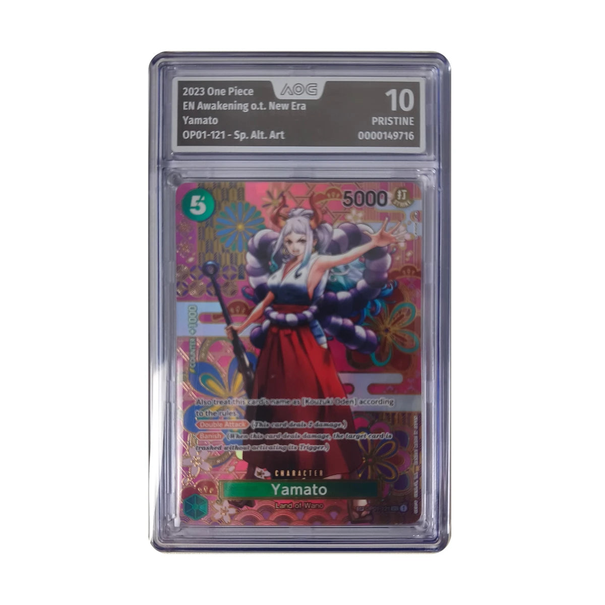 One Piece - Yamato Special Alt. Art OP01-121 (Awakening of the New Era) – AOG 10 Pristine