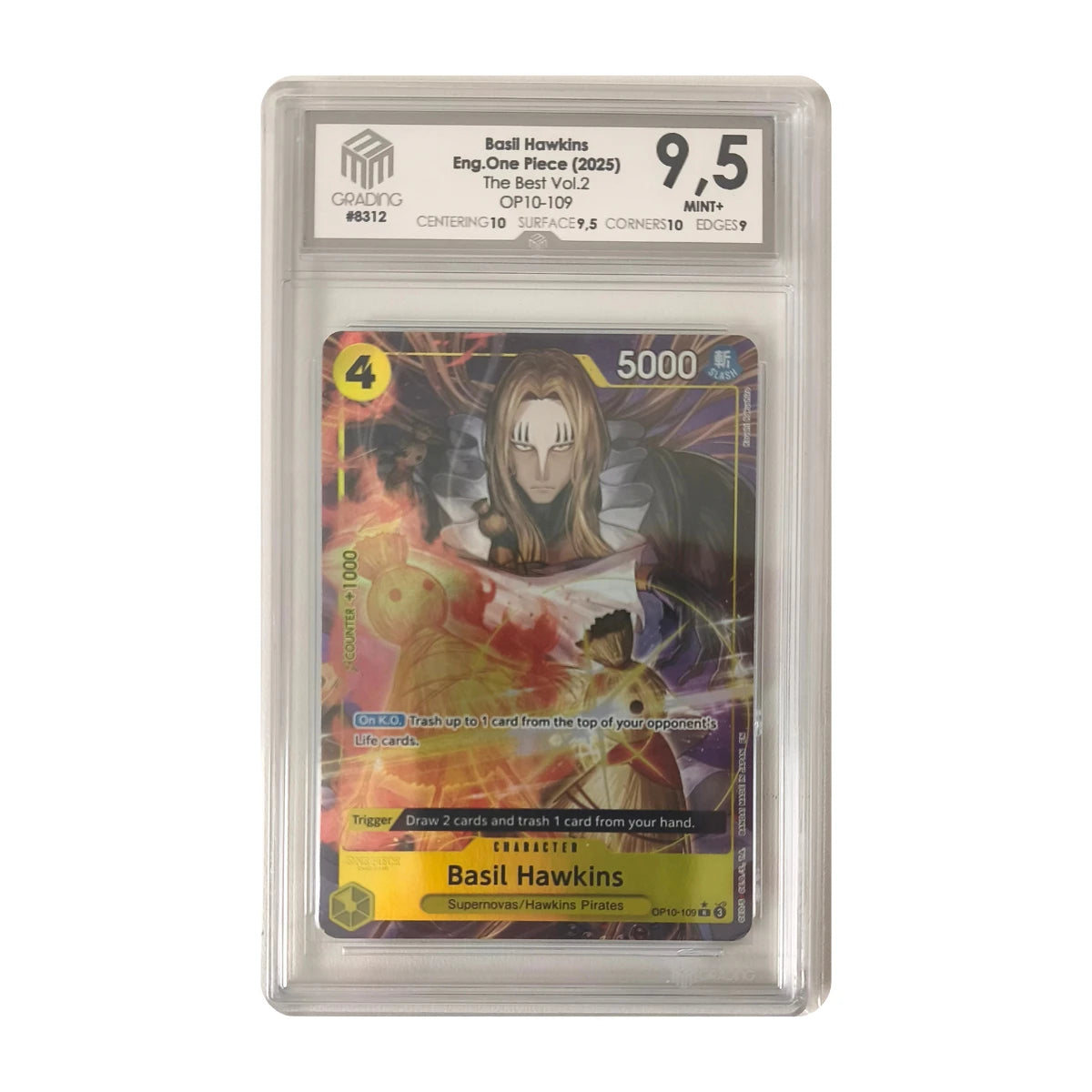 One Piece - Basil Hawkins OP10-109 (The Best Vol.2) – M3G 9.5 Mint+