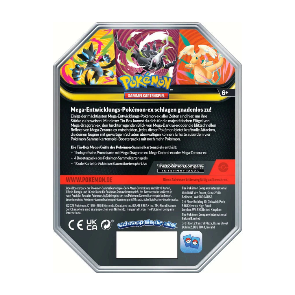 Pokémon - Mega-Entwicklung Tin Box #132 Mega-Zeraora-ex - DE