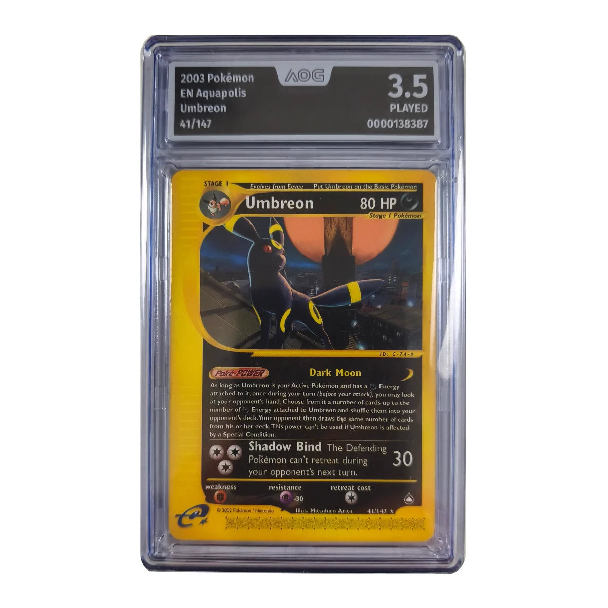 Pokémon - Umbreon #41/147 (Aquapolis) – AOG 3.5 Played