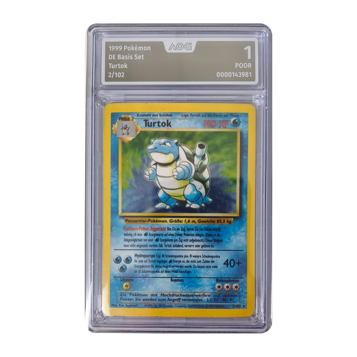 Pokémon - Turtok Holo #2/102 (Basis Set) – AOG 1 Poor