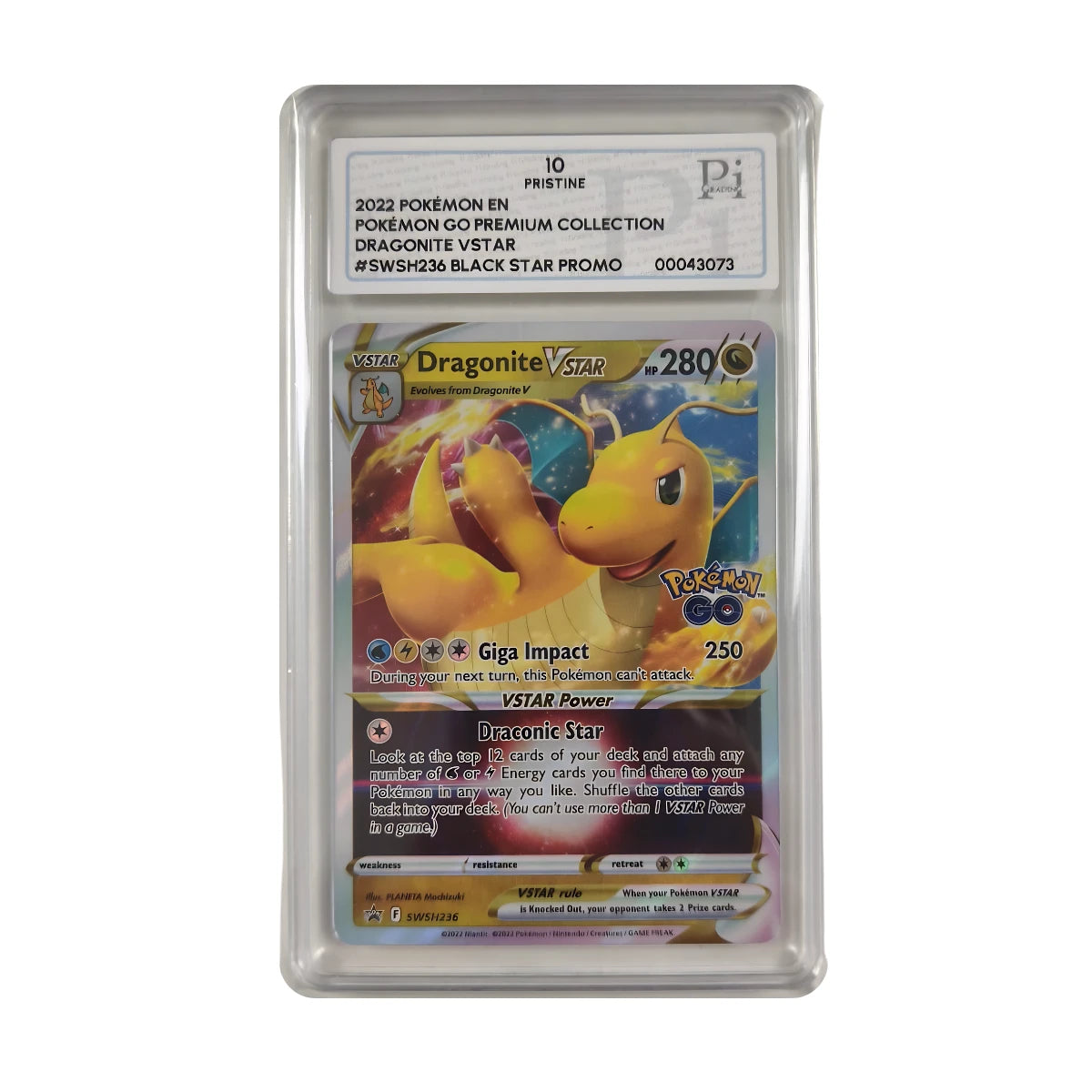 Pokémon - Dragonite VSTAR Promo SWSH236 (Pokémon GO Premium Collection) – PI 10 Pristine