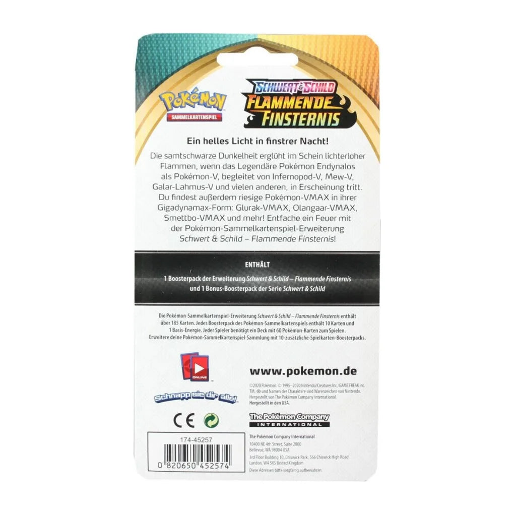 Pokémon Flammende Finsternis & Clash der Rebellen 2-Pack Blister - German