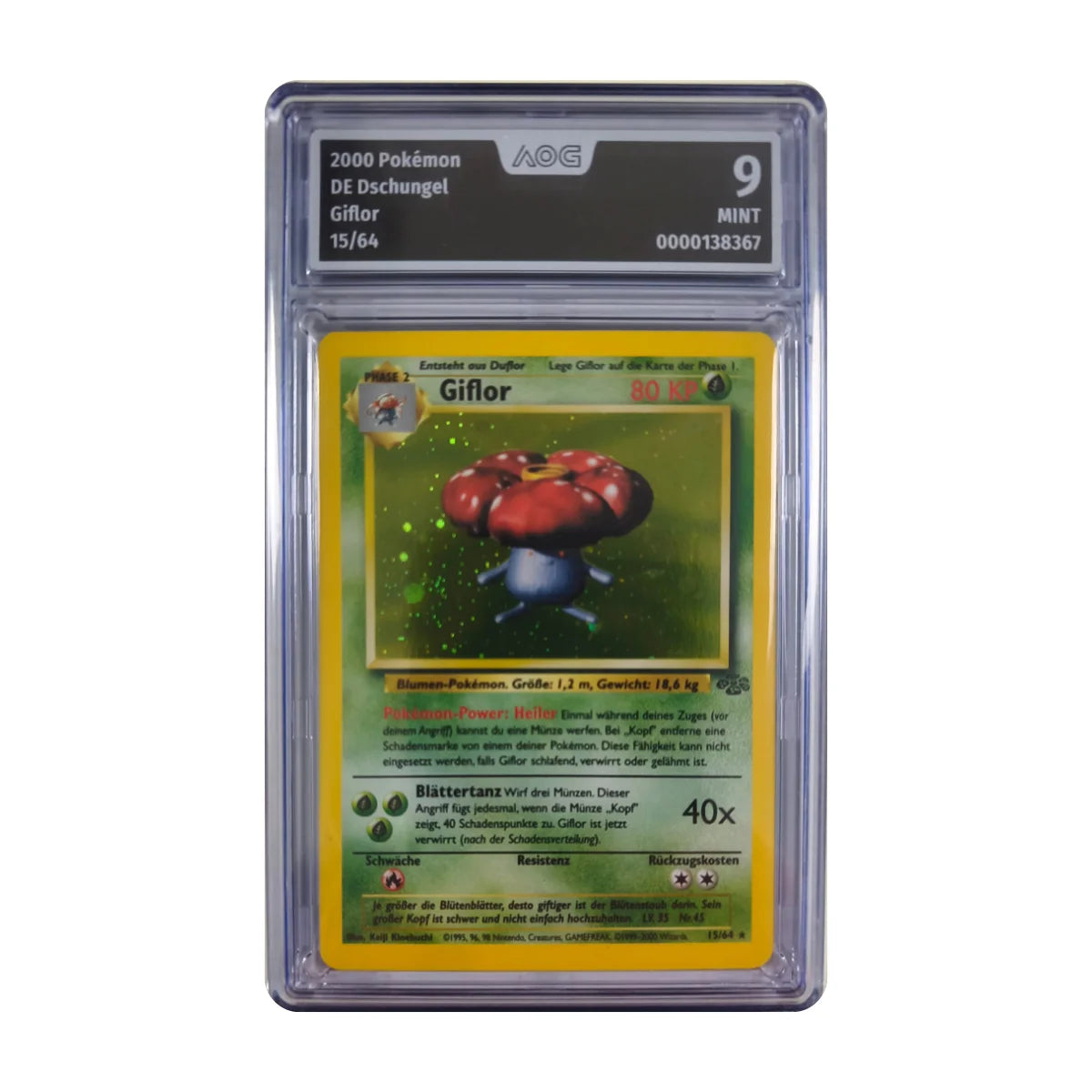 Pokémon - Giflor Holo #15/64 (Dschungel) – AOG 9 Mint