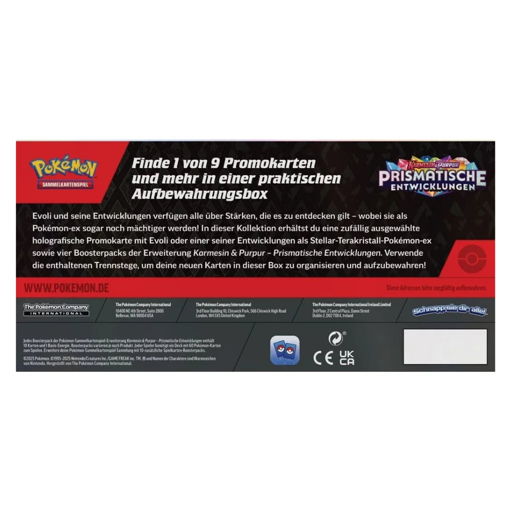 Pokémon - Karmesin & Purpur - Prismatische Entwicklungen Überraschungs-Box - DE