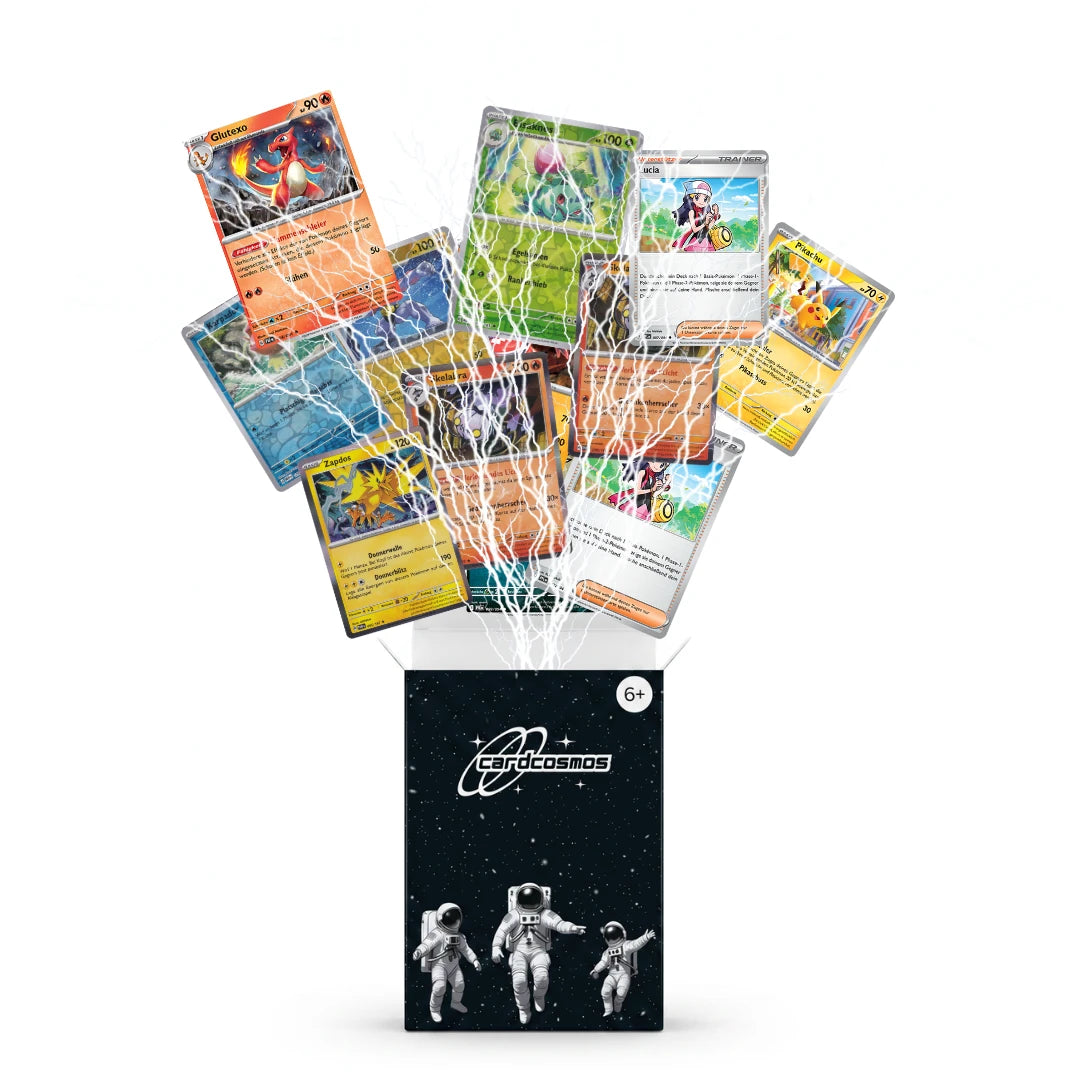 Pokémon Karten Set Englisch – 200 Karten inkl. 25 Holo + 100 Kartenhüllen