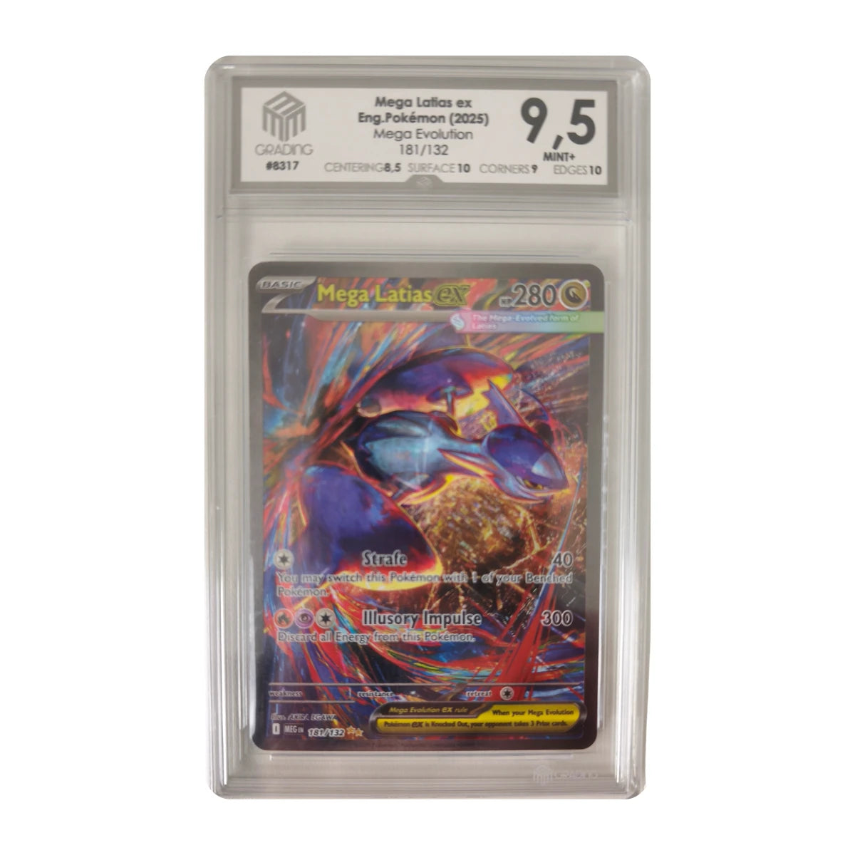 Pokémon - Mega Latias ex #181/132 (Mega Evolution) – M3 Grading 9.5 Mint+