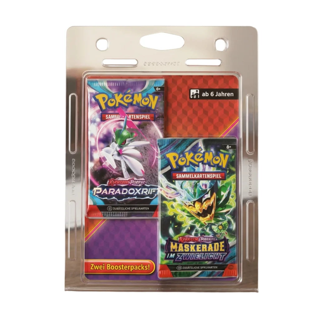Pokémon - Paradox Rift & Maskerade im Zwielicht 2-Pack Blister - German