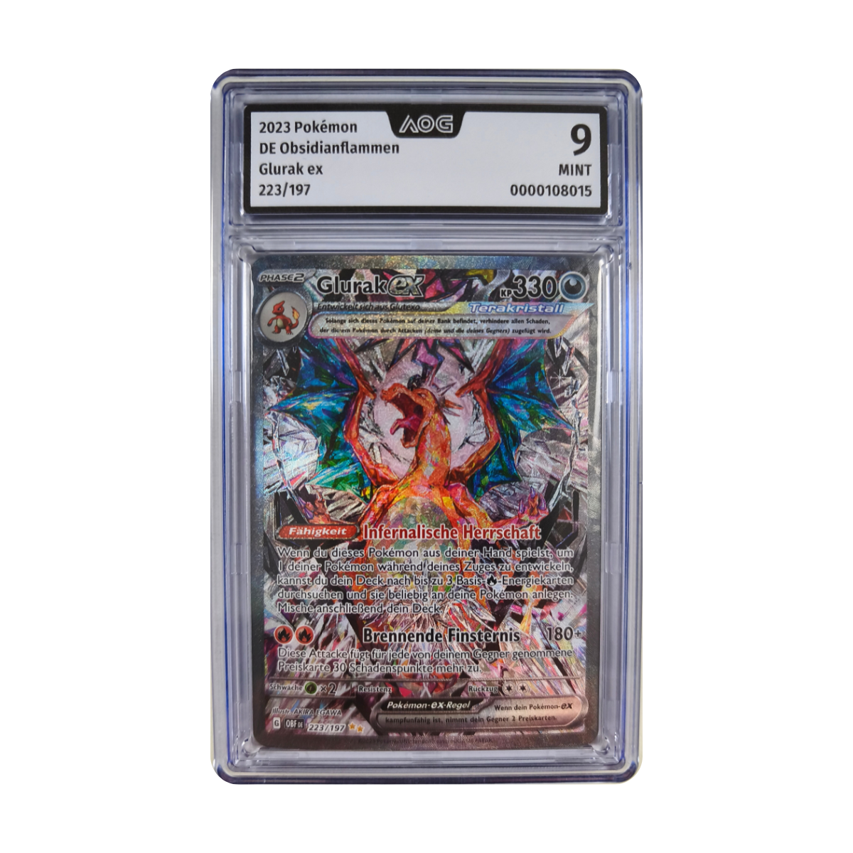 Pokémon - Charizard ex SIR #223/197 (Obsidianflammen) – AOG 9 Mint