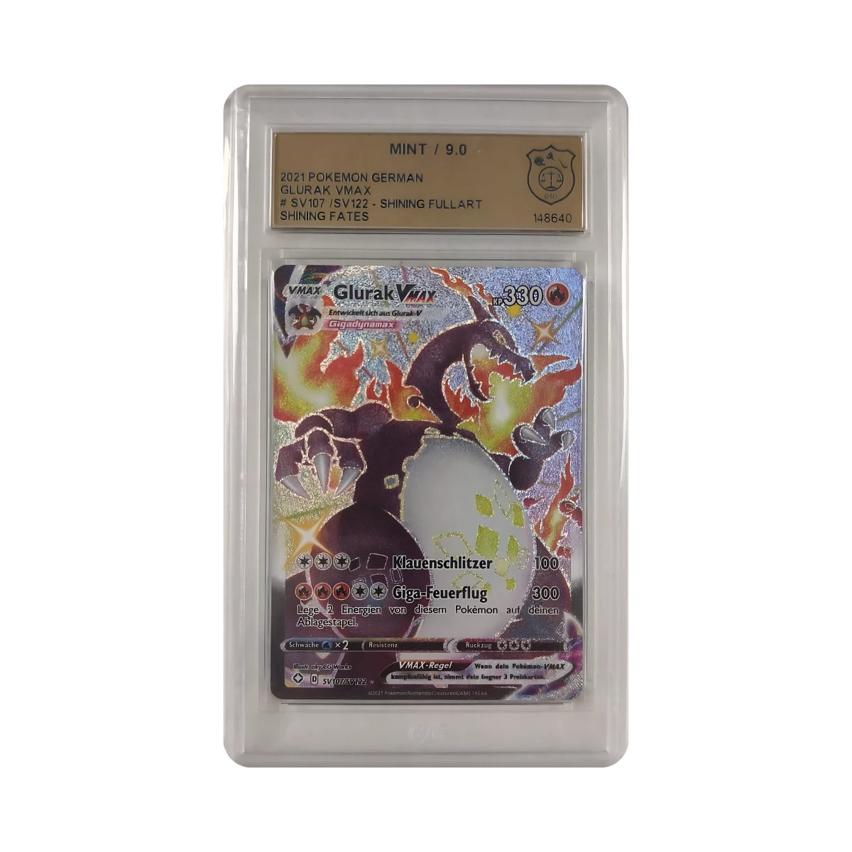 Pokémon - Charizard VMAX Shiny Full Art SV107/SV122 (Shining Fates) – GSG 9 Mint