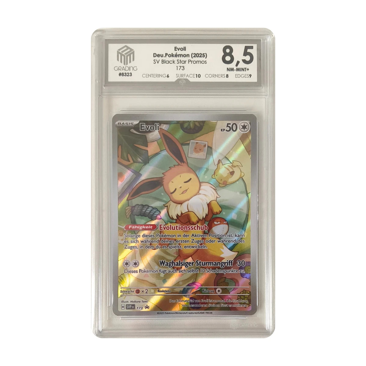 Pokémon - Eevee Promo #173 (SV Black Star Promos) – M3 Grading 8.5 NM-Mint+
