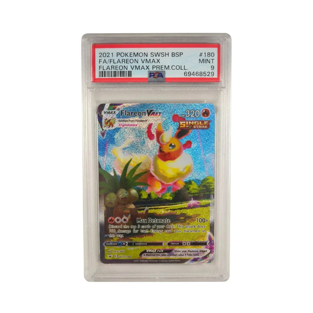Pokémon - Flareon VMAX Full Art Promo SWSH180 (Premium Collection) – PSA 9 Mint