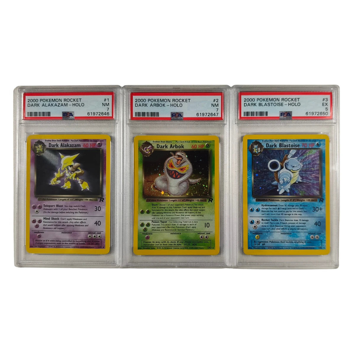 Pokémon - Team Rocket Komplettset 1-83/82 inkl. Holos – PSA gegradet