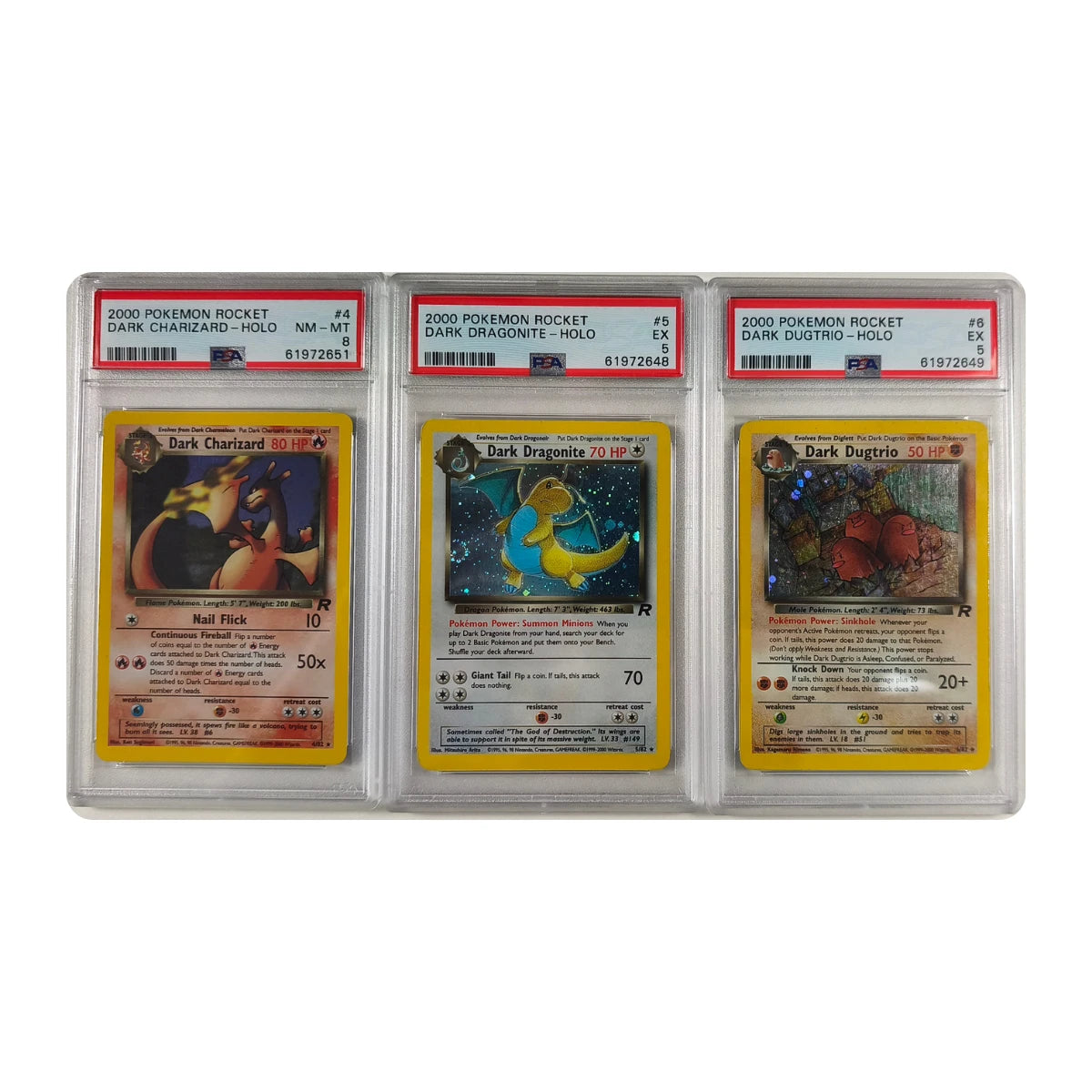 Pokémon - Team Rocket Komplettset 1-83/82 inkl. Holos – PSA gegradet