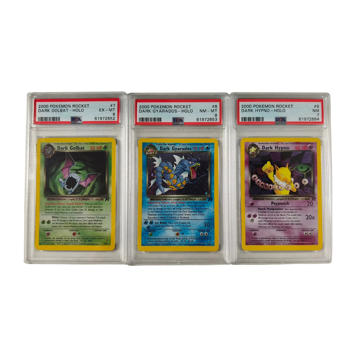 Pokémon - Team Rocket Komplettset 1-83/82 inkl. Holos – PSA gegradet