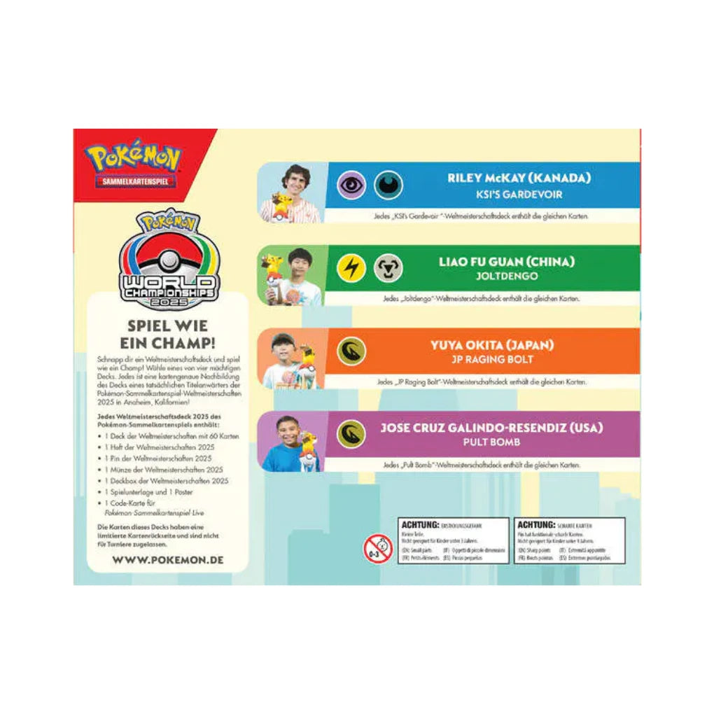 Pokémon - World Championship Deck Booster Display 2025 - DE