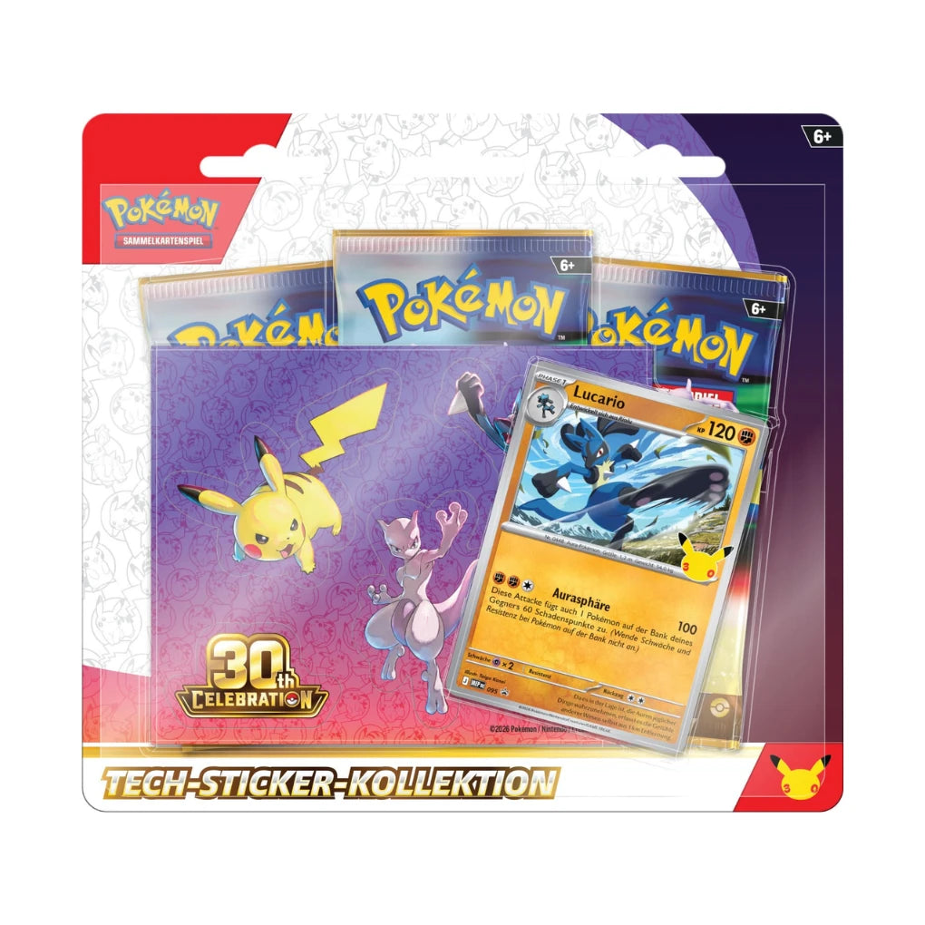 Pokémon - 30 Jahre Tech-Sticker-Kollektion - DE