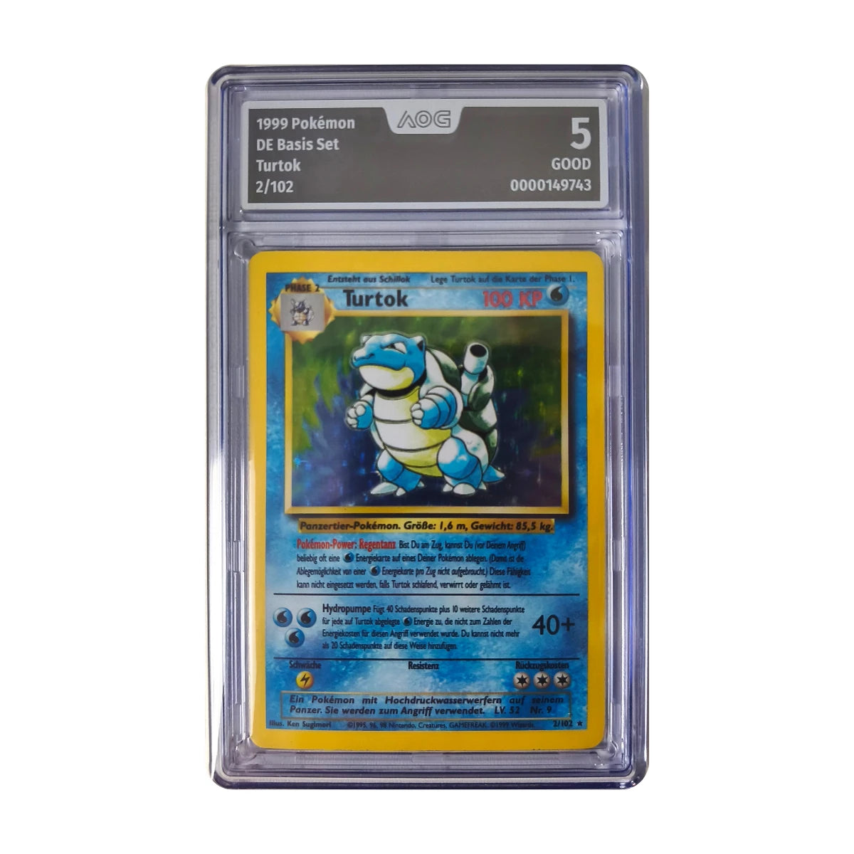 Pokémon - Blastoise Holo #2/102 (Basis Set) – AOG 5 Good
