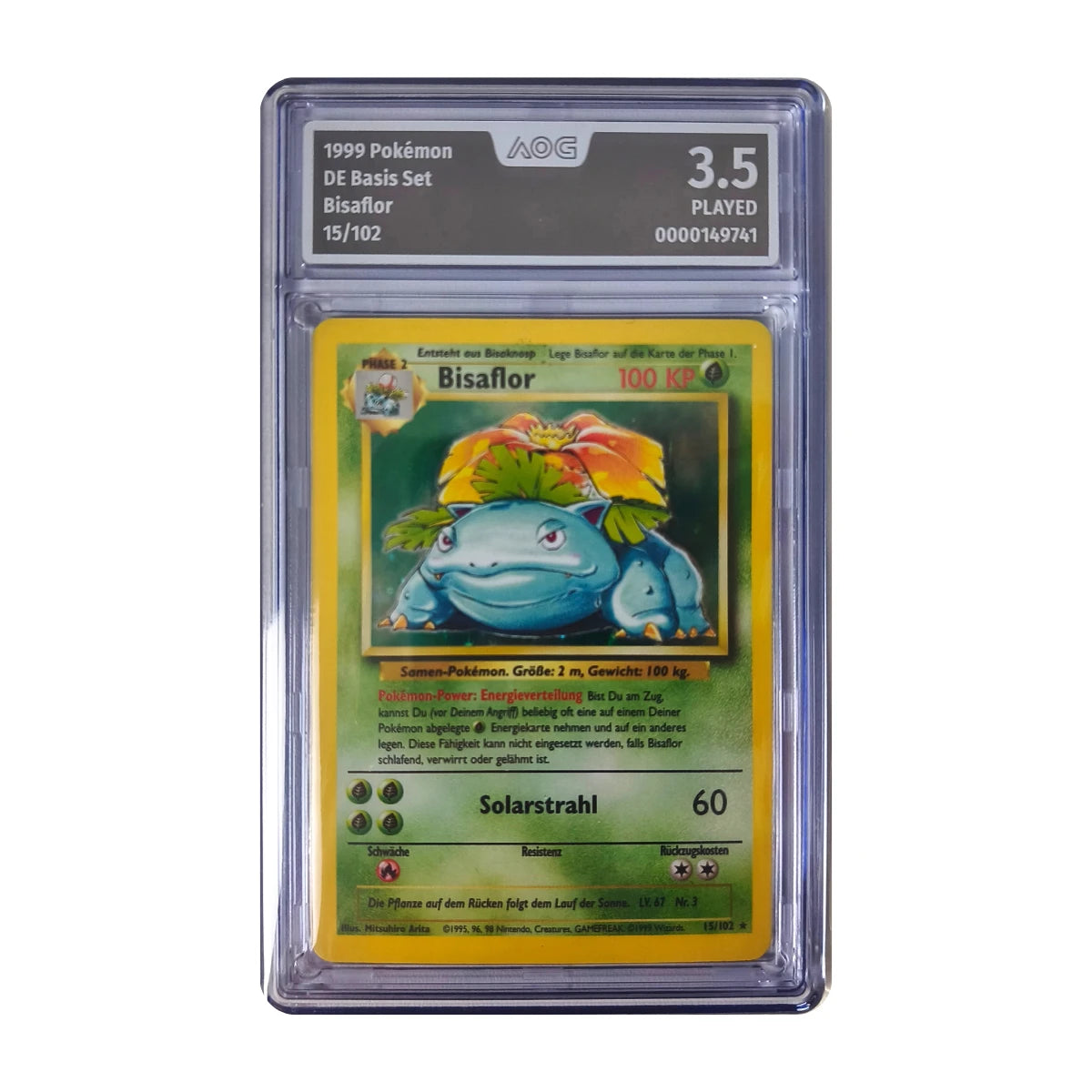Pokémon - Venusaur Holo #15/102 (Basis Set) – AOG 3.5 Played
