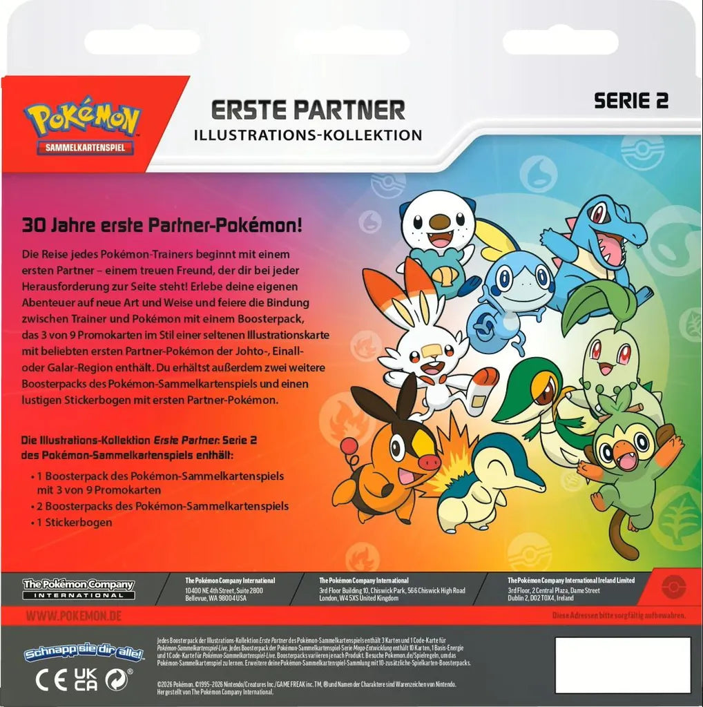 Pokémon - First Partner Illustration Collection Box Series 2 - German