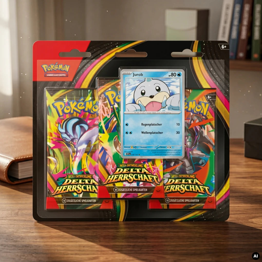 Pokémon - Mega-Entwicklung Delta-Herrschaft 3-Pack-Blister Jurob - DE