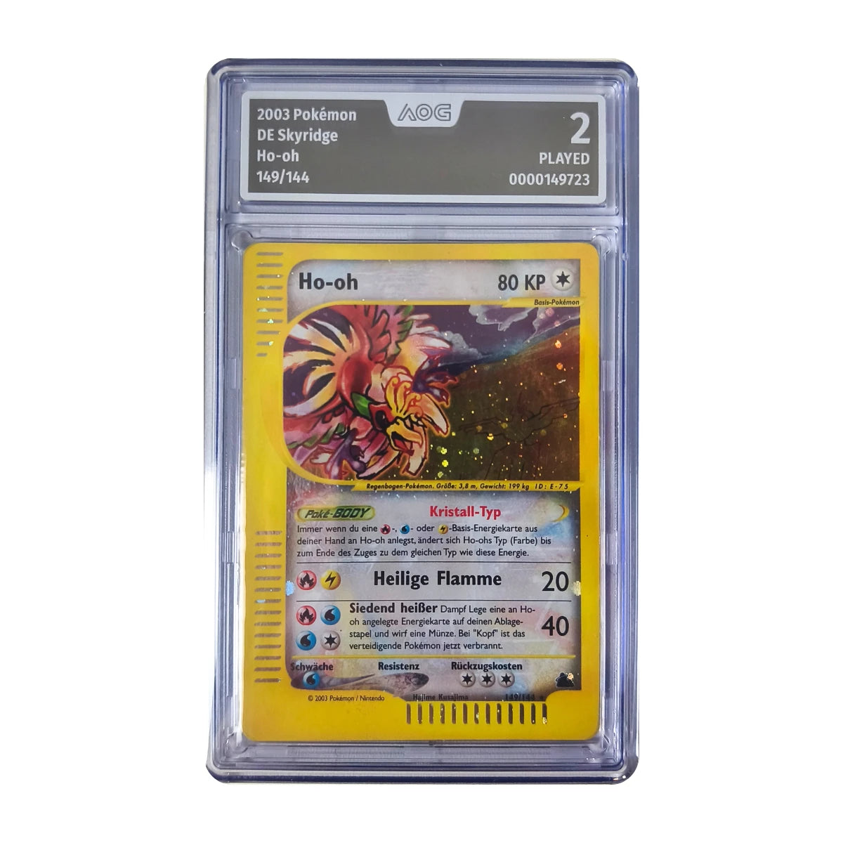 Pokémon - Ho-oh #149/144 (Skyridge) – AOG 2 Played